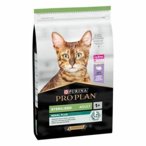 Purina Sterilised Adult RENAL PLUS, Riche en Dinde - Croquettes pour Chat Stérilisé 10 kg