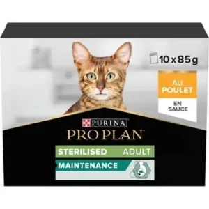 Adult STERILISED MAINTENANCE au Poulet en Sauce 10*85g