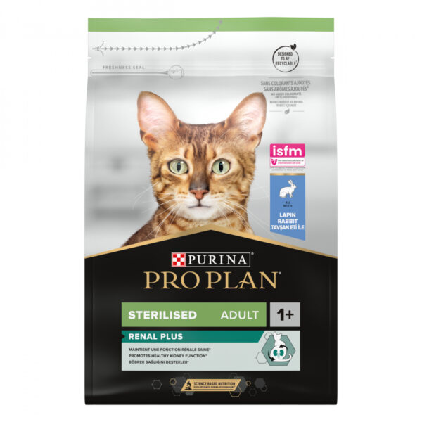 Purina Sterilised Adult RENAL PLUS, Au Lapin - Croquettes pour Chat Stérilisé 10 kg Purina Sterilised Adult RENAL PLUS, Au Lapin - Croquettes pour Chat Stérilisé 10 kg
