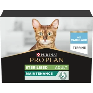 Nutrisavour sterilised cabillaud 10x75g mousse