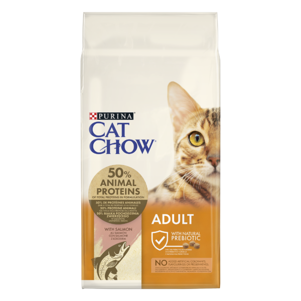 PURINA® CAT CHOW® – Croquettes pour chats adultes riches en Saumon 10kg PURINA® CAT CHOW® – Croquettes pour chats adultes riches en Saumon 10kg