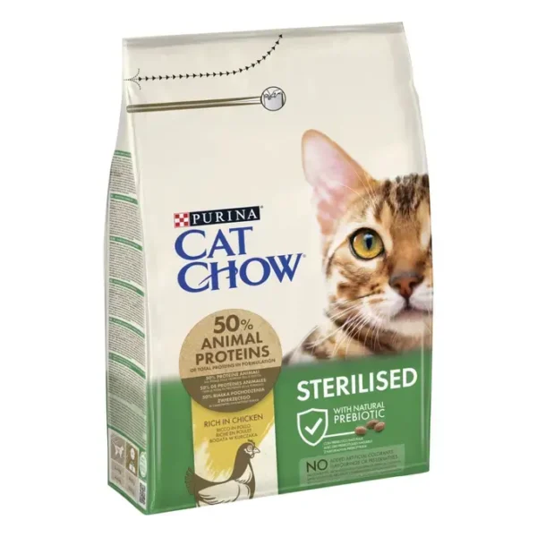 PURINA CAT CHOW® STERILISED - Croquettes pour chats stérilisés_0.jpg CAT CHOW ADULTE STERILISED POULET 15 kg