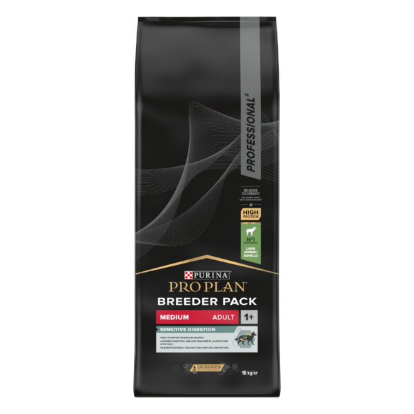 Pro-Plan Médium Adult Sensitive Digestion 18kg PRO PLAN® MEDIUM ADULT sensitive digestion riche en agneau 18kg