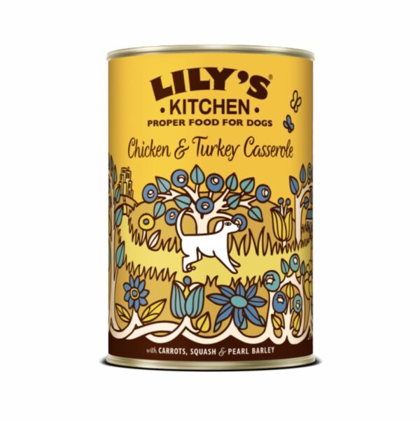 LILY’S KITCHEN Pâtée poulet, dinde, et légumes 400g - 016540